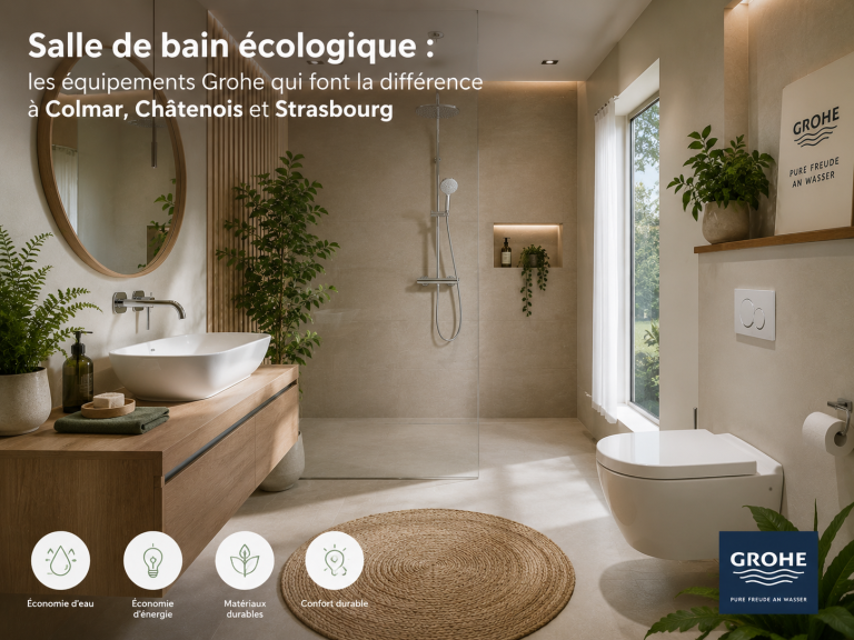 Salle de bain écologique : les équipements Grohe qui font la différence à Colmar, Châtenois et Strasbourg